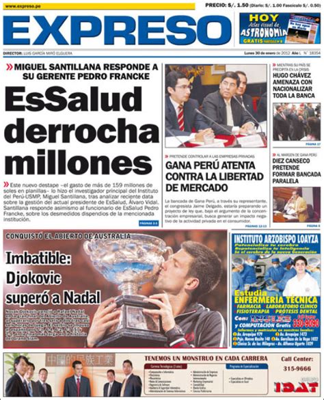 periódicos peruanos de hoy.